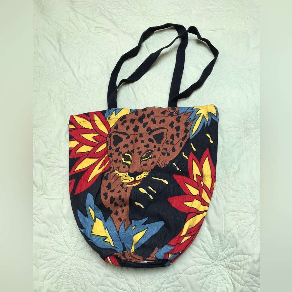 Colorful Cotton Sac Jungle Animal Print